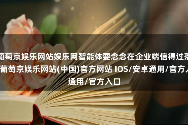 葡萄京娱乐网站娱乐网智能体要念念在企业端信得过落地-葡萄京娱乐网站(中国)官方网站 IOS/安卓通用/官方入口