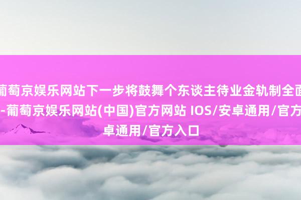 葡萄京娱乐网站下一步将鼓舞个东谈主待业金轨制全面本质-葡萄京娱乐网站(中国)官方网站 IOS/安卓通用/官方入口