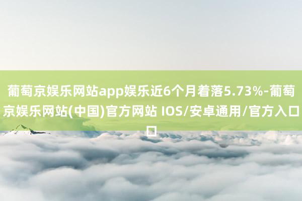 葡萄京娱乐网站app娱乐近6个月着落5.73%-葡萄京娱乐网站(中国)官方网站 IOS/安卓通用/官方入口