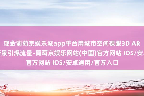 现金葡萄京娱乐城app平台用城市空间裸眼3D AR秀、元寰宇AR街景引爆流量-葡萄京娱乐网站(中国)官方网站 IOS/安卓通用/官方入口