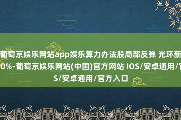 葡萄京娱乐网站app娱乐算力办法股局部反弹 光环新网涨近10%-葡萄京娱乐网站(中国)官方网站 IOS/安卓通用/官方入口