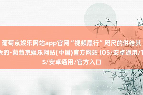 葡萄京娱乐网站app官网“视频履行”咫尺的供给其实是多余的-葡萄京娱乐网站(中国)官方网站 IOS/安卓通用/官方入口